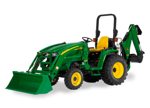 What backhoe attachments are available for John Deere tractors?