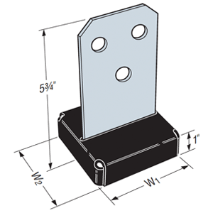 simpson strong tie bc460 4x6 post base 4 x 6